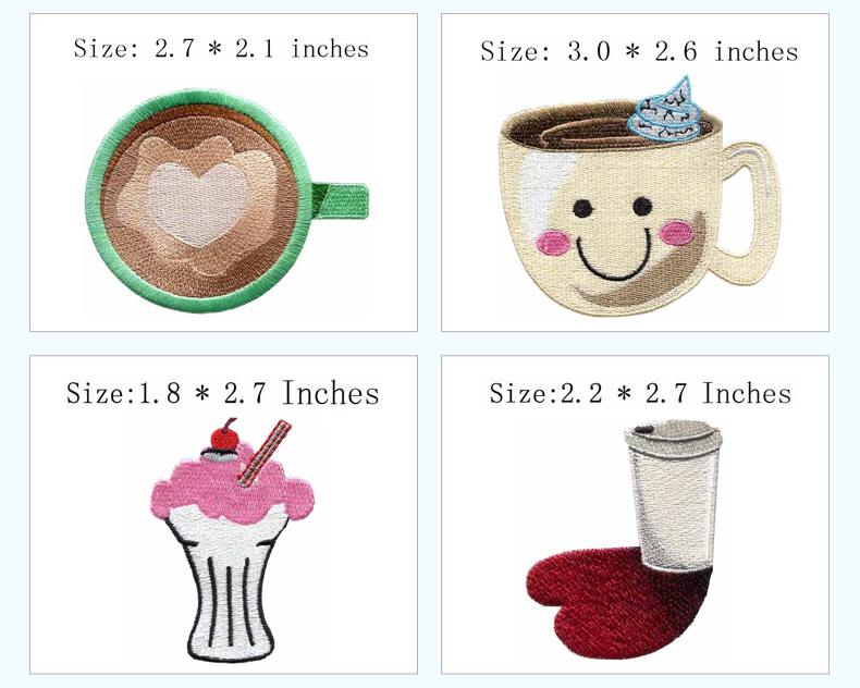 Cup & Drink Themed Iron-on Emb - Wine Beer Hat recension och pris