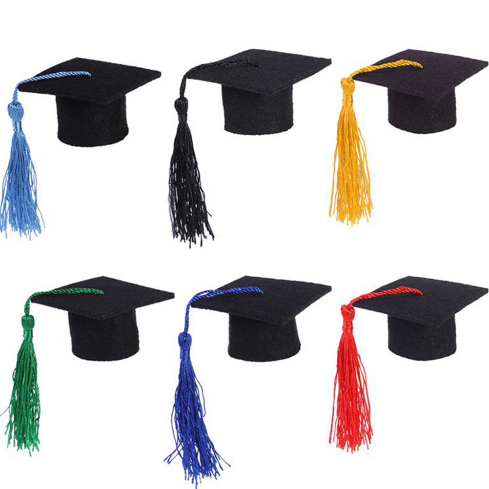 6Pcs Doctoral Cover Mini Docto - Wine Beer Hat recension och pris