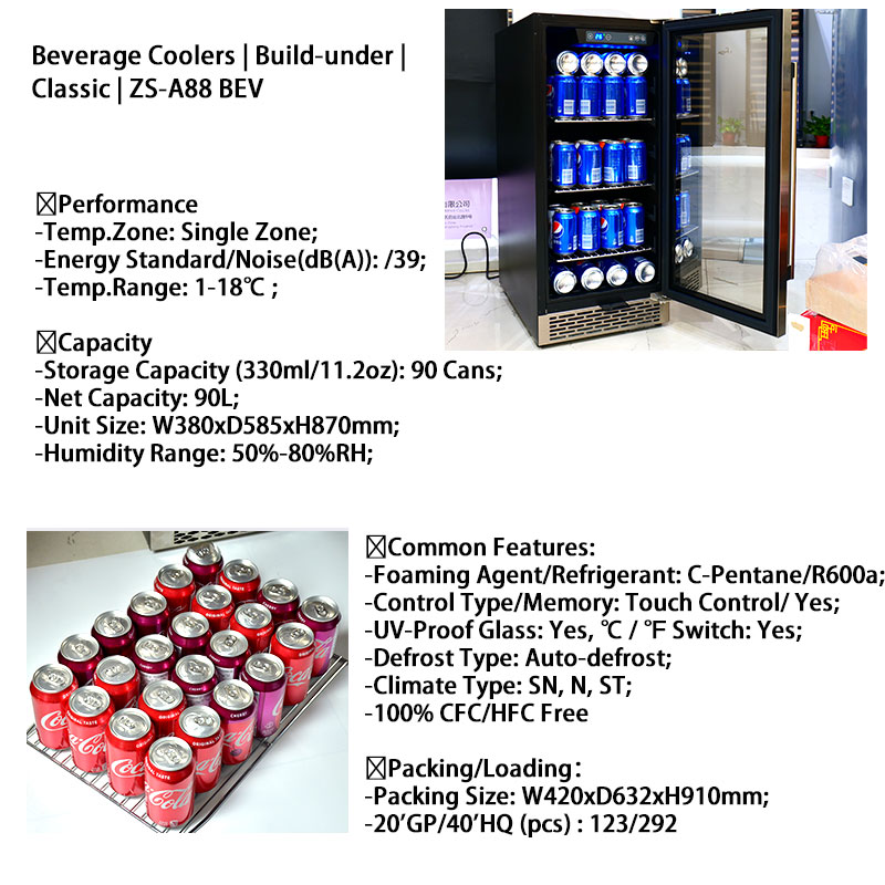 Oem Small Drink Bar Fridge Cus - Wine Beer Dual Zone recension och pris