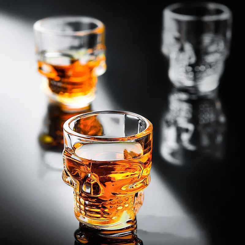 1/2Pcs Skull Head Shot Glass C - Whisky Beer And Wine recension och pris