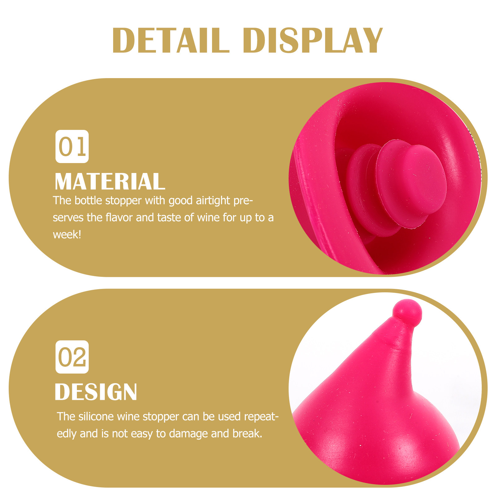 4Pcs Silicone Wine Bottle Stop - Wine Beer Hat recension och pris
