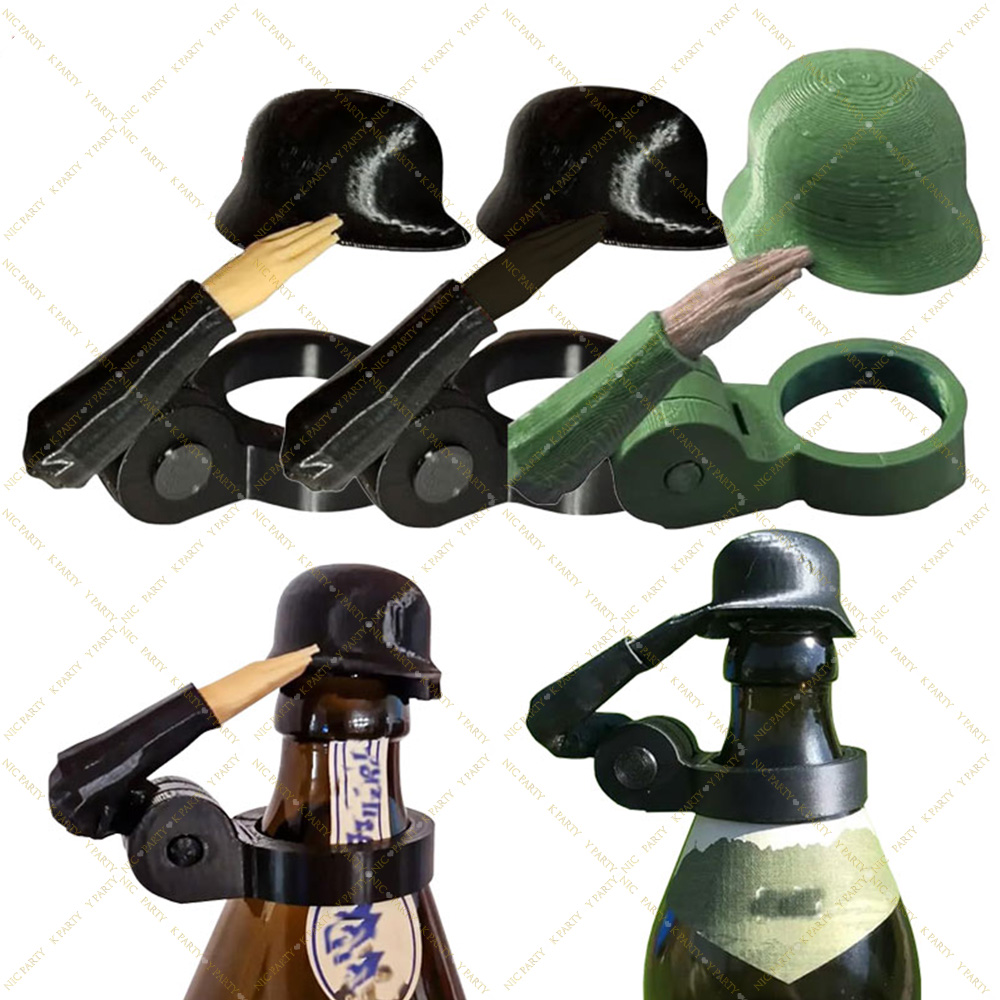 Funny Soldier Salute Beer Bott - Wine Beer Hat recension och pris