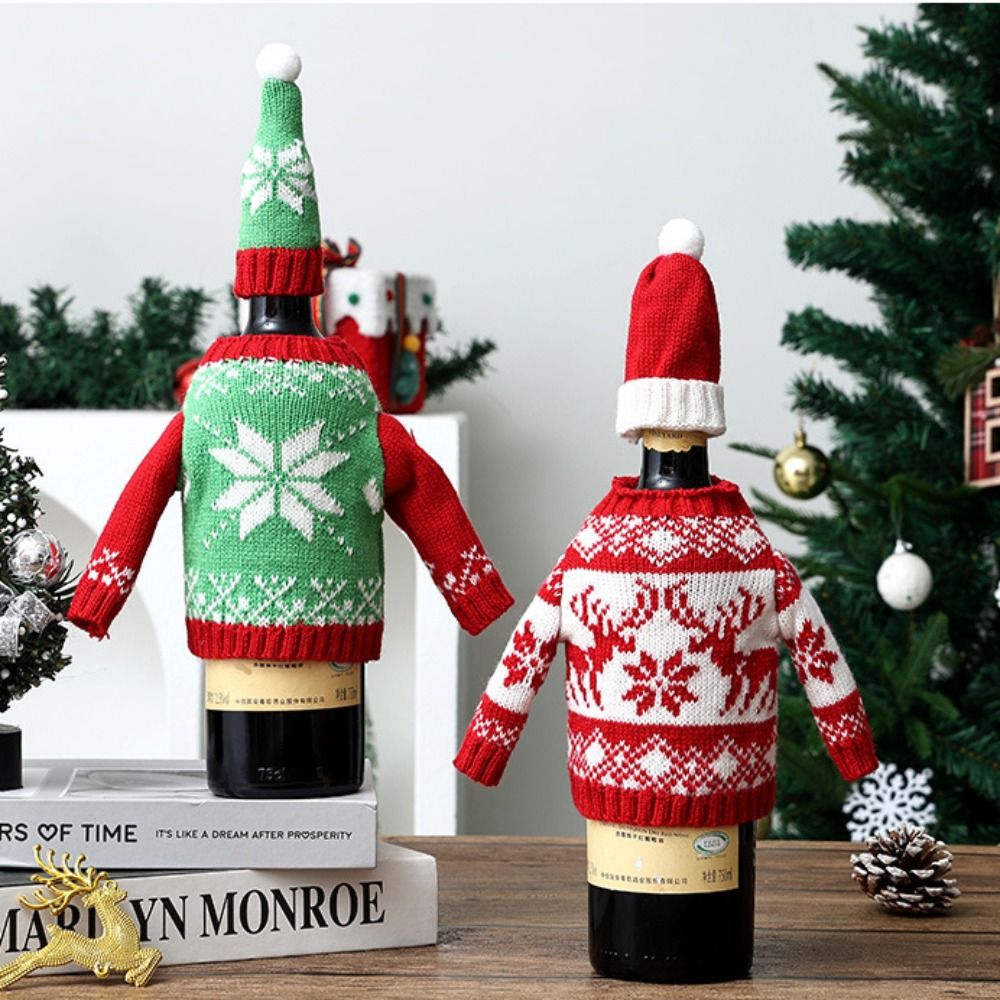 Elk Wine Bottle Cover Snowflak - Wine Beer Hat recension och pris