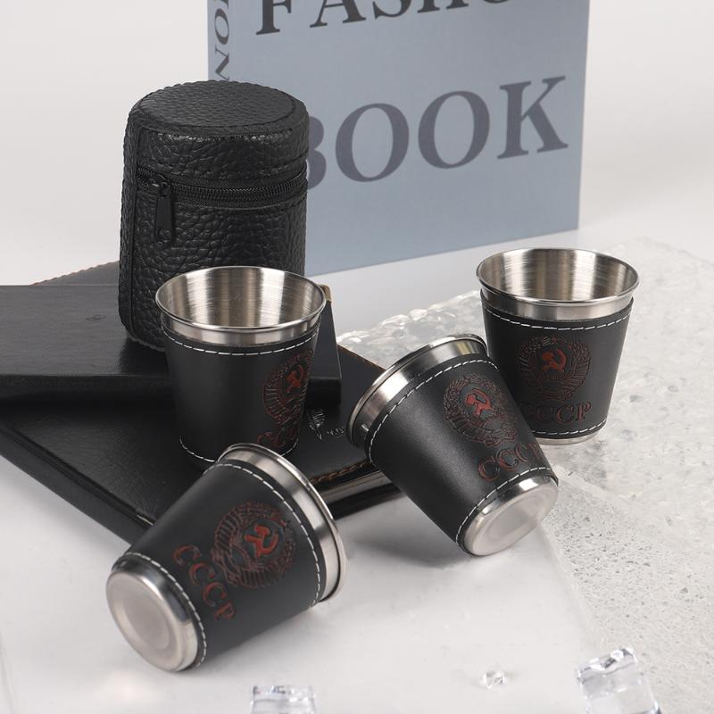 4Pcs/Set Outdoor Travel Cups S - Whisky Beer And Wine recension och pris