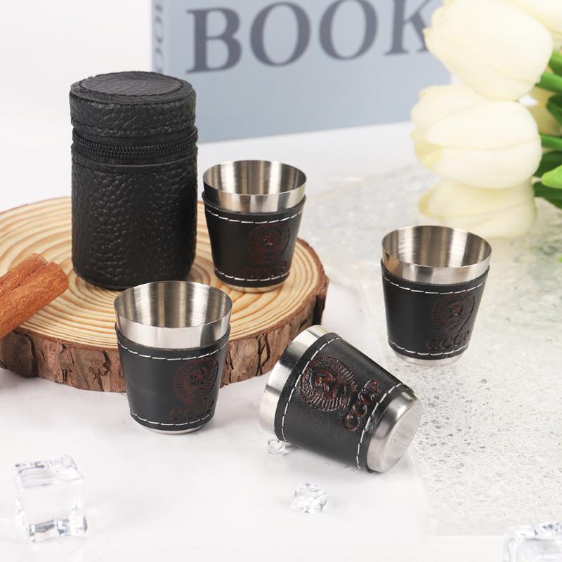 4Pcs/Set Outdoor Travel Cups S - Whisky Beer And Wine recension och pris