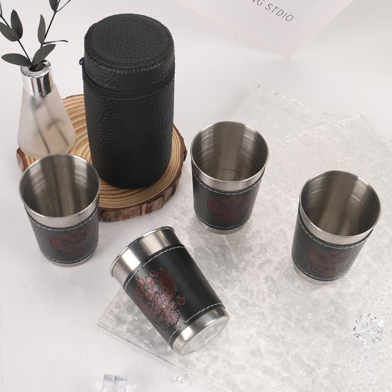 4Pcs/Set Outdoor Travel Cups S - Whisky Beer And Wine recension och pris