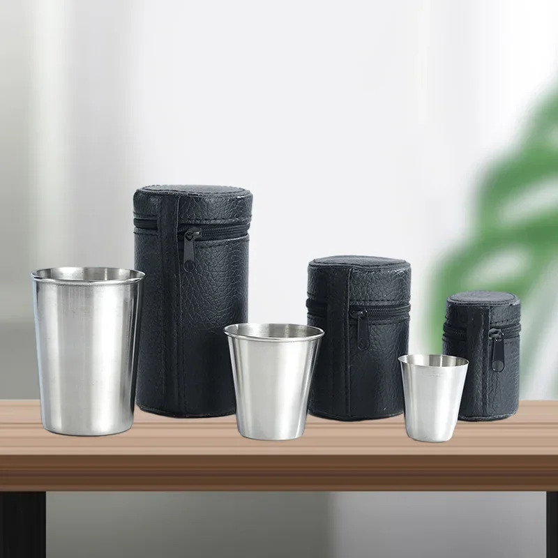 4Pcs Outdoor Travel Stainless  - Whisky Beer And Wine recension och pris