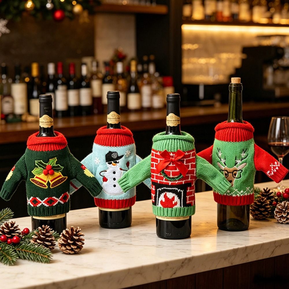 Elk Wine Bottle Cover Snowflak - Wine Beer Hat recension och pris