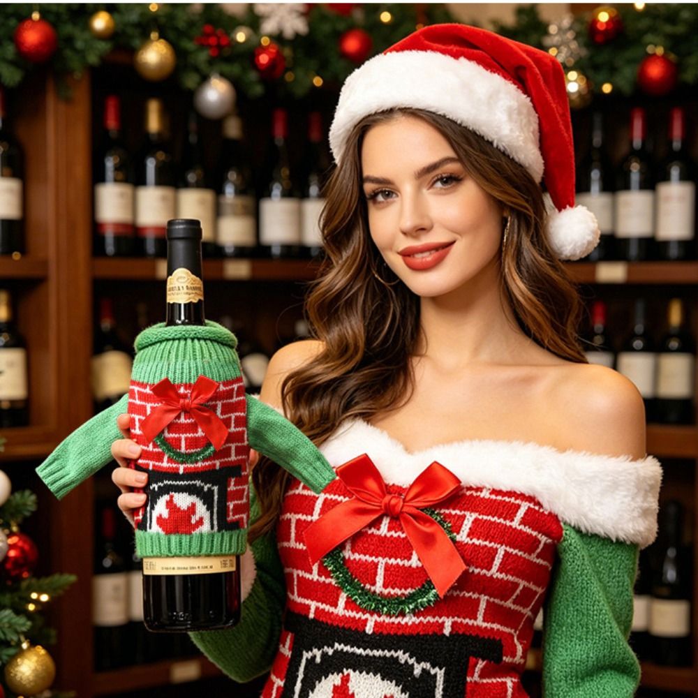 Elk Wine Bottle Cover Snowflak - Wine Beer Hat recension och pris