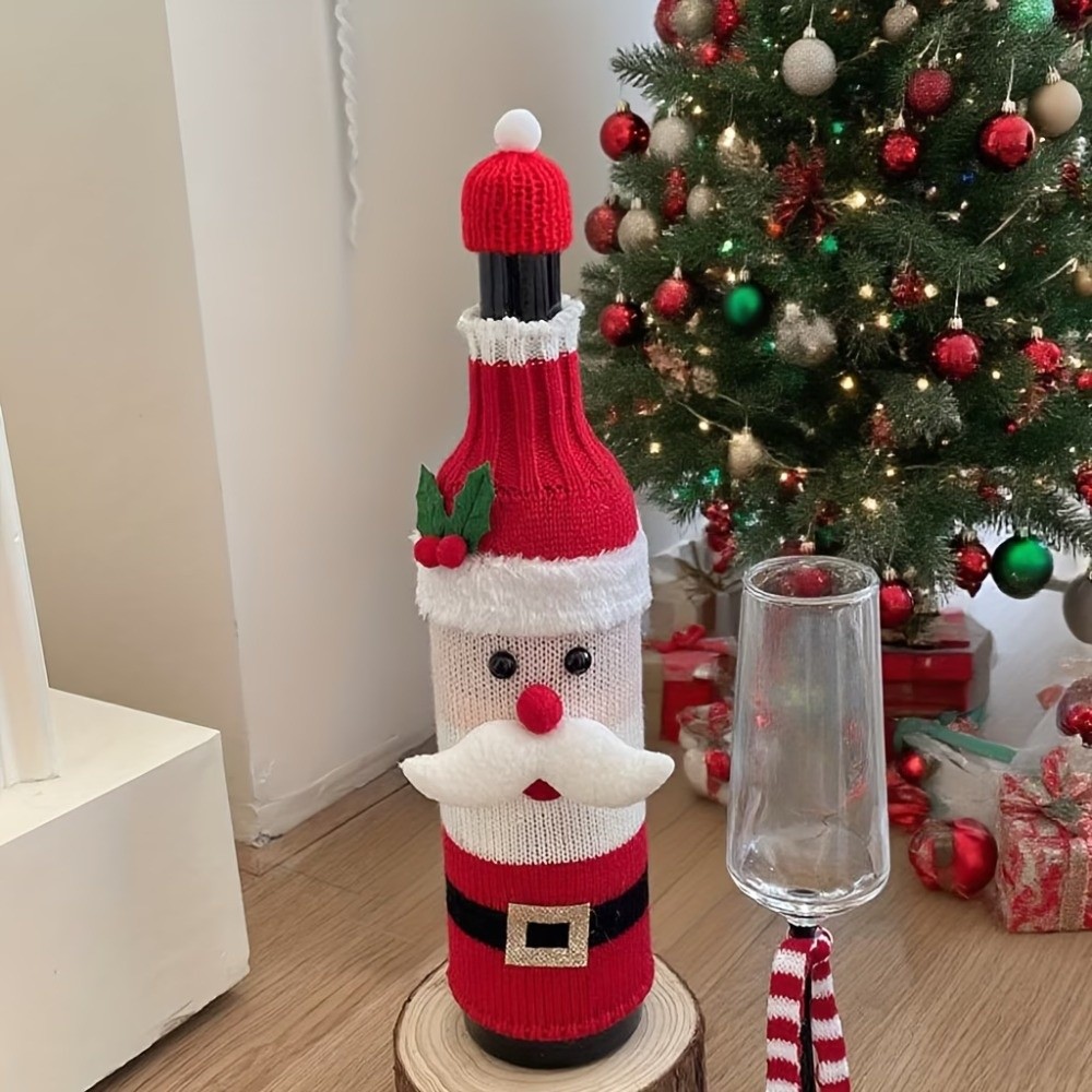 Knitted Wine Bottle Cover with - Wine Beer Hat recension och pris