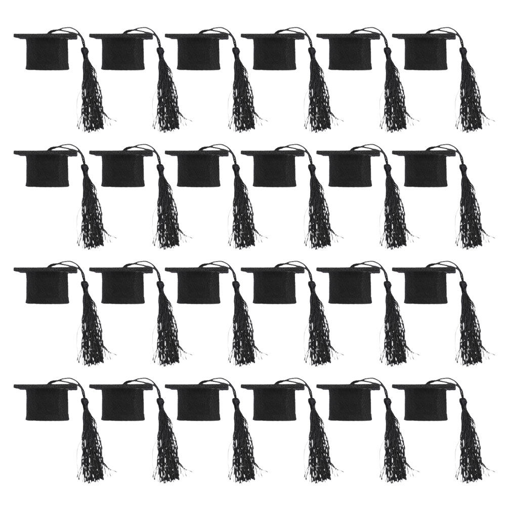 24Pcs Mini Graduation Cap Topp - Wine Beer Hat recension och pris