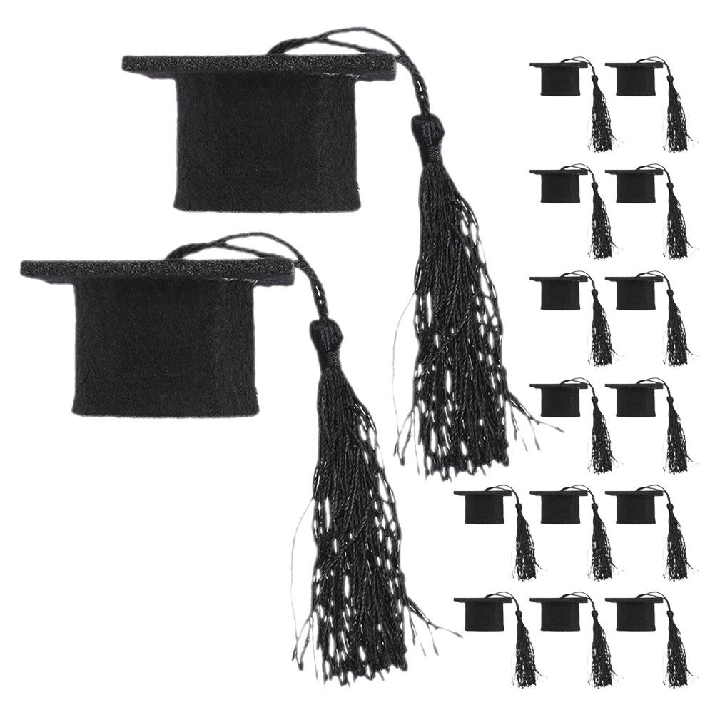 24Pcs Mini Graduation Cap Topp - Wine Beer Hat recension och pris