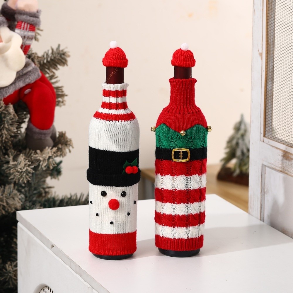 Knitted Wine Bottle Cover with - Wine Beer Hat recension och pris