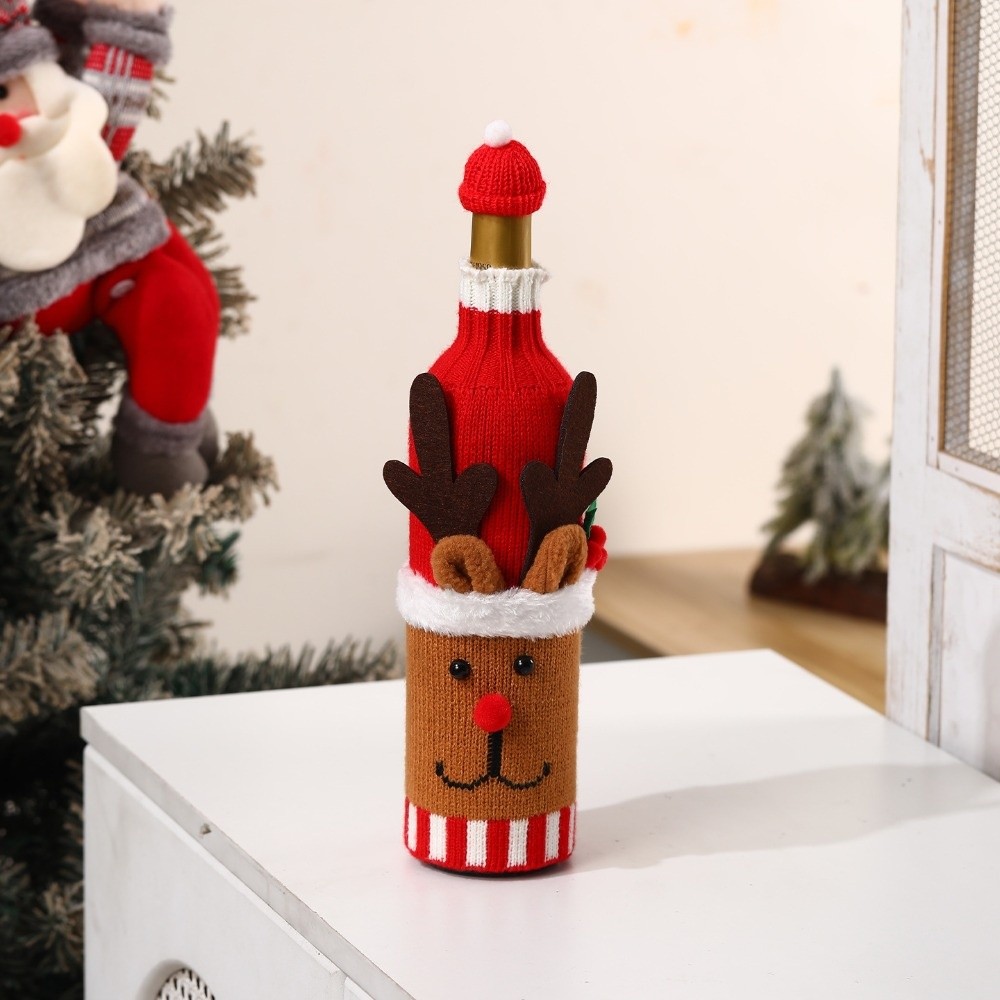 Knitted Wine Bottle Cover with - Wine Beer Hat recension och pris