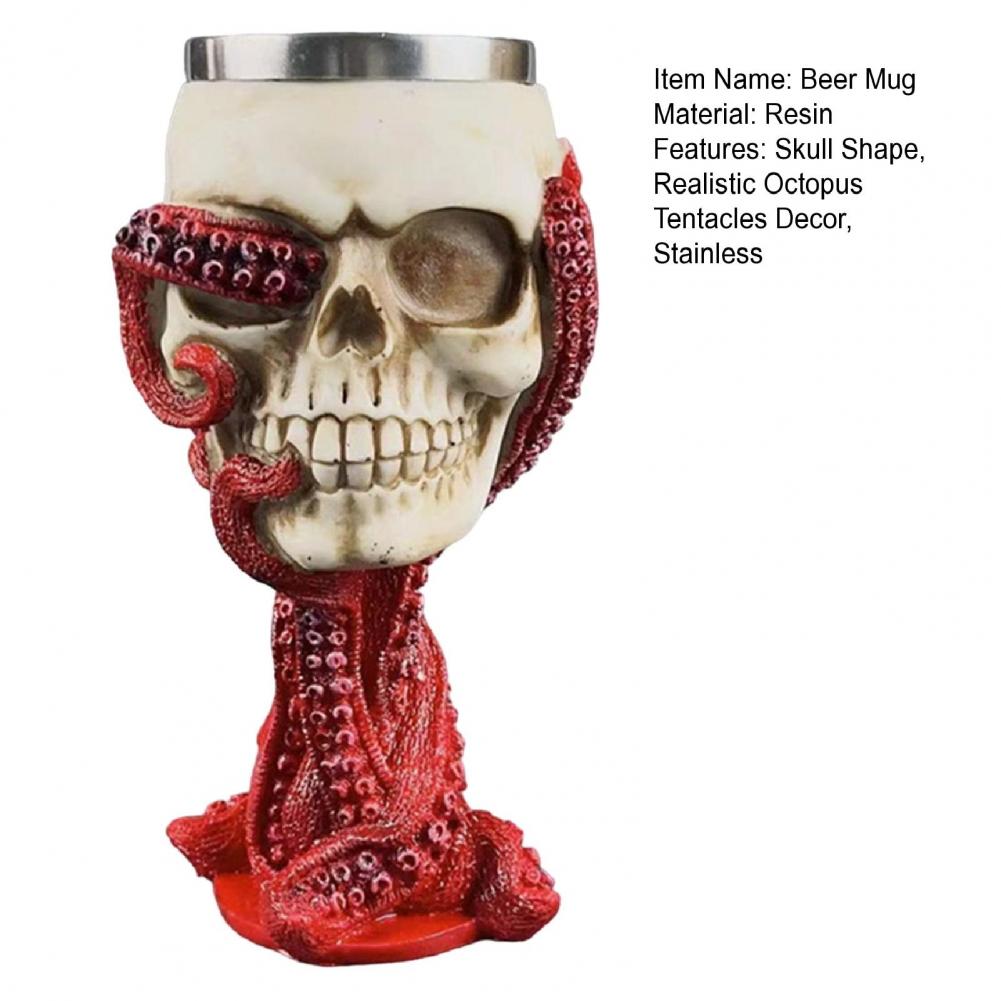 Party Wine Cup Novelty Skull B - Whisky Beer And Wine recension och pris