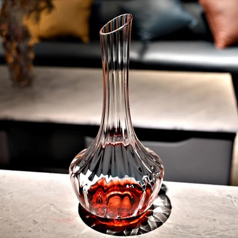 Elegant European Fluted Crysta - Wine Aerator Pour recension och pris