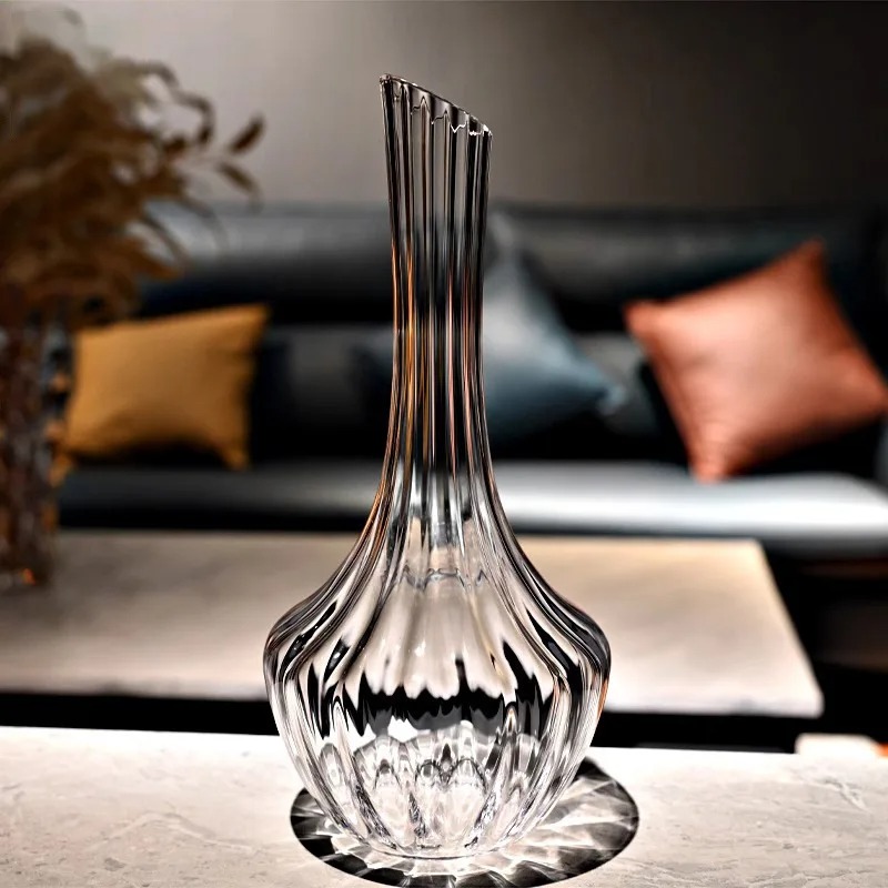 Elegant European Fluted Crysta - Wine Aerator Pour recension och pris